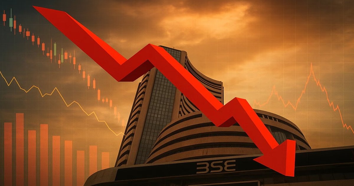 सेंसेक्स 2000 अंक गिरकर 74,650 पर आया